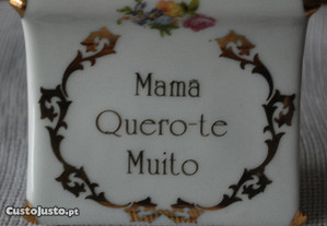 Mamã Quero-Te Muito "Bibelô" T. Limoges Fine Porcelain