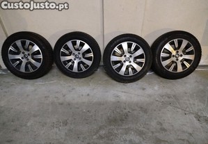 4 Jantes 16" + 4 pneus compatíveis com Clio 4,Captur e Megane tudo em muito bom estado.....