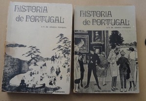 "História de Portugal" de A. H. de Oliveira Marques - 2 Volumes