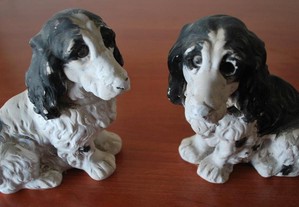 Cães Esculpidos em Gesso (com mais de 100 anos)