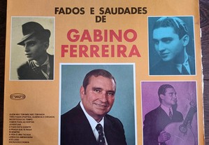 Disco LP Gabino Ferreira O Fado Da Velha Guarda