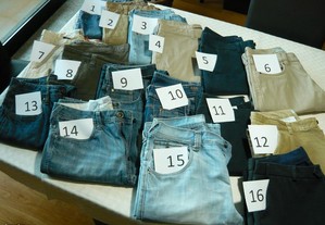 Lote 5 calças - Várias marcas - Usadas GANT