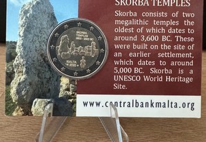 Coincard Malta 2EUR Skorba Temples
