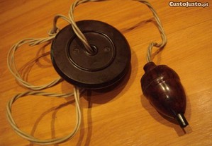 Interruptor antigo pinha material eletrico - baque