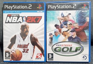 GAME NBA e GOLF PS2 - Jogo de Golf e NBA para Playstation 2