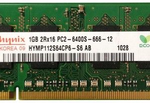 Memoria Ram Hynix 1Gb 2Rx16 pc2-6400s (HYMP112S64C