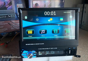 Radio 1Din DVD - 7" LCD Touch - ( C/ opção GPS )