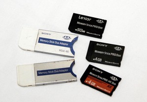 Cartão memora Stock Pro Duo Sony - 4GB