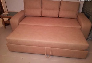 Sofá cama Redondela com 230 cm, novo de fábrica