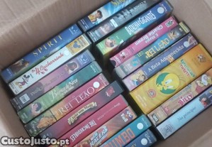 Conjunto de 20 cassetes VHS
