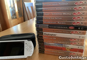 PSP com 15 jogos