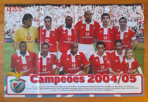 Poster Benfica Campeões 2004 / 2005