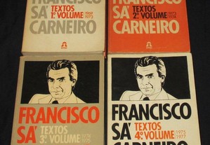 Livros Textos Francisco Sá Carneiro 4 volumes