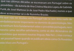 Os Provérbios Estão Vivos em Portugal, José Brazão