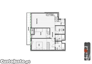 Apartamento T2 em Oliveira do Douro de 81,00 m²