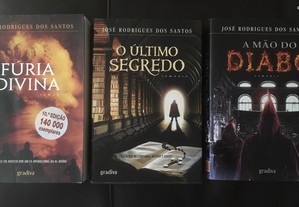 3 livros de José Rodrigues dos Santos