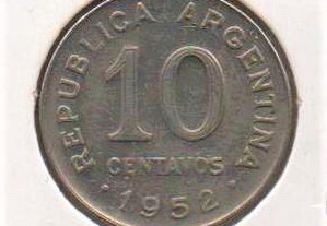 Argentina - 10 Centavos 1952 - soberba