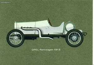 Postal publicitário do " Opel " - G.M. 1962