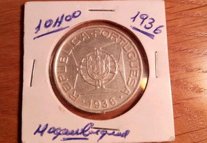 10 Escudos 1936 Moçambique