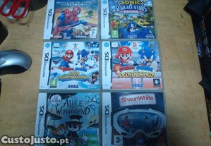 lote 19 jogos originais nintendo ds