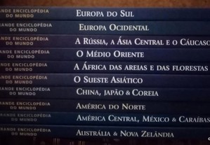 livros: "Grande enciclopédia do mundo" (dez volumes)