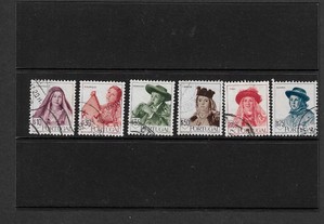 6 selos usados. Portugal 1947