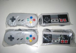 Comandos USB Retro Gaming Tipo Nintendo SNES e NES