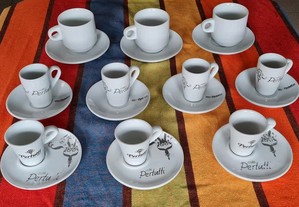 Taças de café e Chá em porcelana para Café