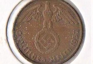 Alemanha (3º Reich) - 2 Reichspfennig 1937 A - mbc+/bela