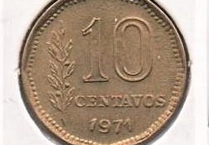 Argentina - 10 Centavos 1971 - soberba