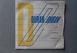 Disco vinil single - Duran Duran - Is There Something I Should Know?
