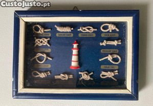 Quadro com Ns de Marinheiro (~16.5 x 12cm)