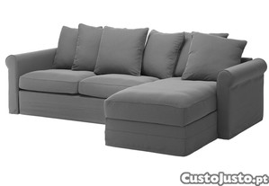 Sof-cama chaise longue cinzento