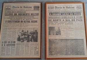 Dois exemplares d noticias 1974
