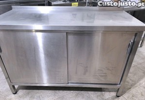 Bancada inox 2 Portas de Correr
