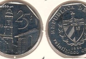 Cuba - 25 Centavos 1994 - soberba
