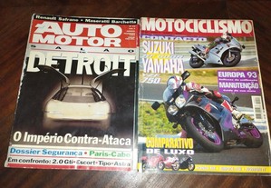 Revistas motociclismo e auto motor