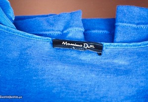 T-shirt azul com 3 laços Massimo Dutti T.S