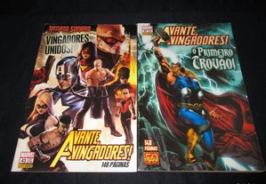 Livro BD Avante Vingadores 1ª série 43 e 47