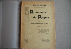 Autonomia de Angola, 1ª Edição - 1910