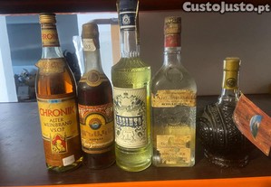 5 garrafas Variadas