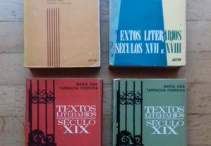 Textos Literários, de Maria Ema Tarracha Ferreira, 4 Volumes