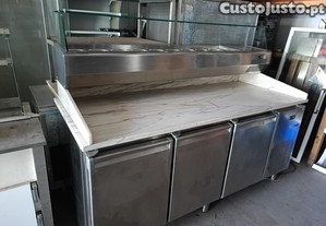 bancada de pizzas 2 metros