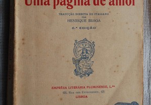 Uma Página de Amor de Pauli Mantegazza - Ano Edição 1927