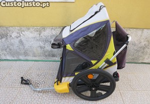Atrelado de bicicleta para 2 crianas Bellelli roda 20 desmontvel
