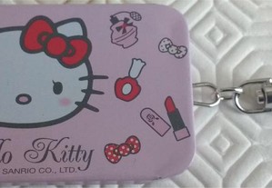 Porta-chaves Hello Kitty com baralho cartas