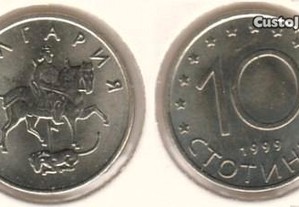 Bulgária - 10 Stotinki 1999 - soberba