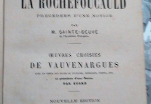 Livro Antigo Sec. XIX Voltaire, La Rochefoucauld,