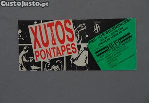 Bilhete antigo de concerto Xutos & Pontapés pavilhão Belenenses 1988