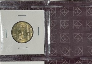 Set euros França 2002 composto por 6 moedas